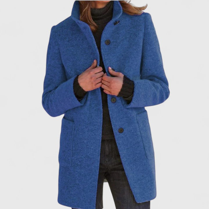 Elena® | Elegant Wool-Blend Coat