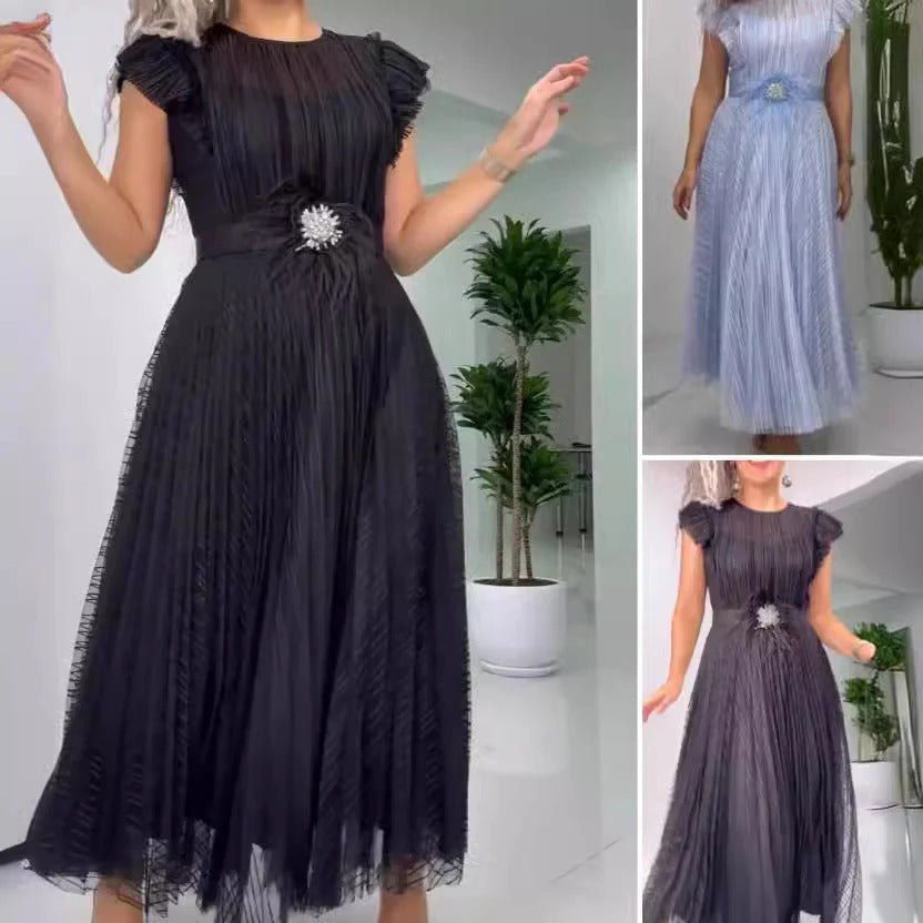 Leontine | Fitted Chiffon Dress