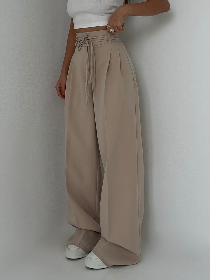 Odette - High-Waisted Pants with Wide Legs