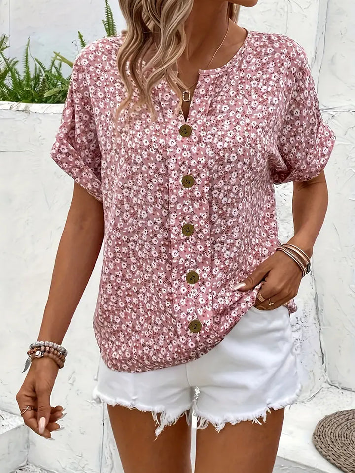 Camille - Elegant, Light Floral Blouse