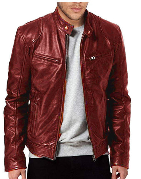 SANDRO- LEATHER URBAN JACKET