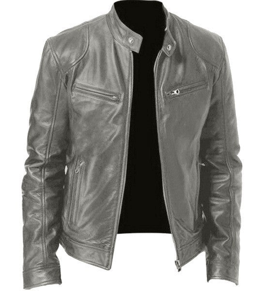 SANDRO- LEATHER URBAN JACKET