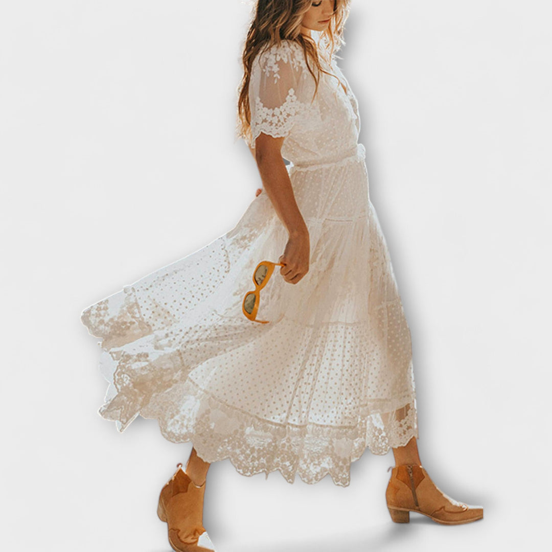 Erin |  Women’s Lace Boho Maxi Dress