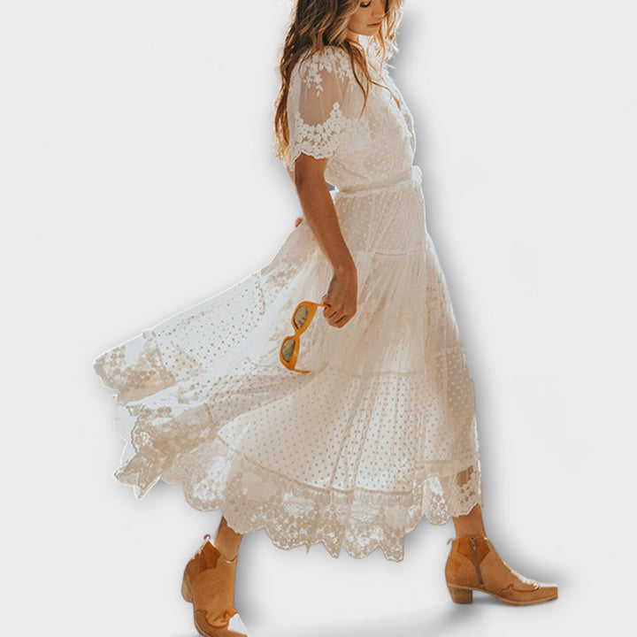 Erin |  Women’s Lace Boho Maxi Dress