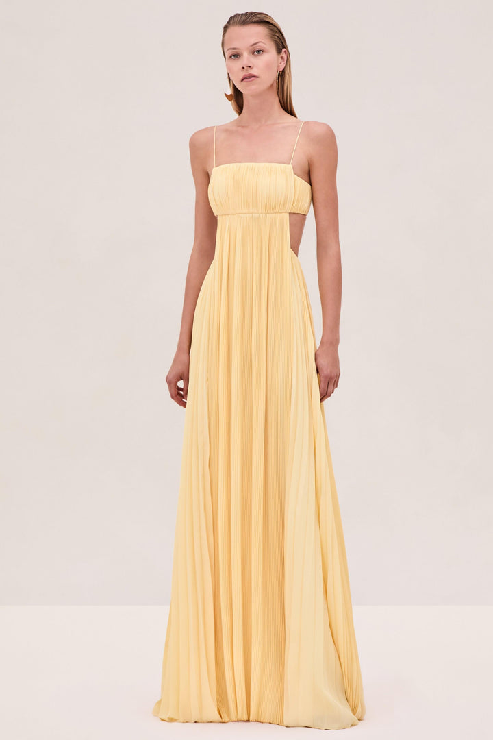 Vivienne | Daffodil Yellow Maxi Dress