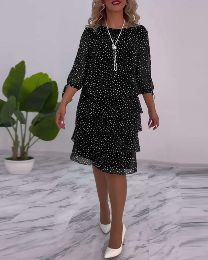 Rosalind | Layered Polka Dot Dress