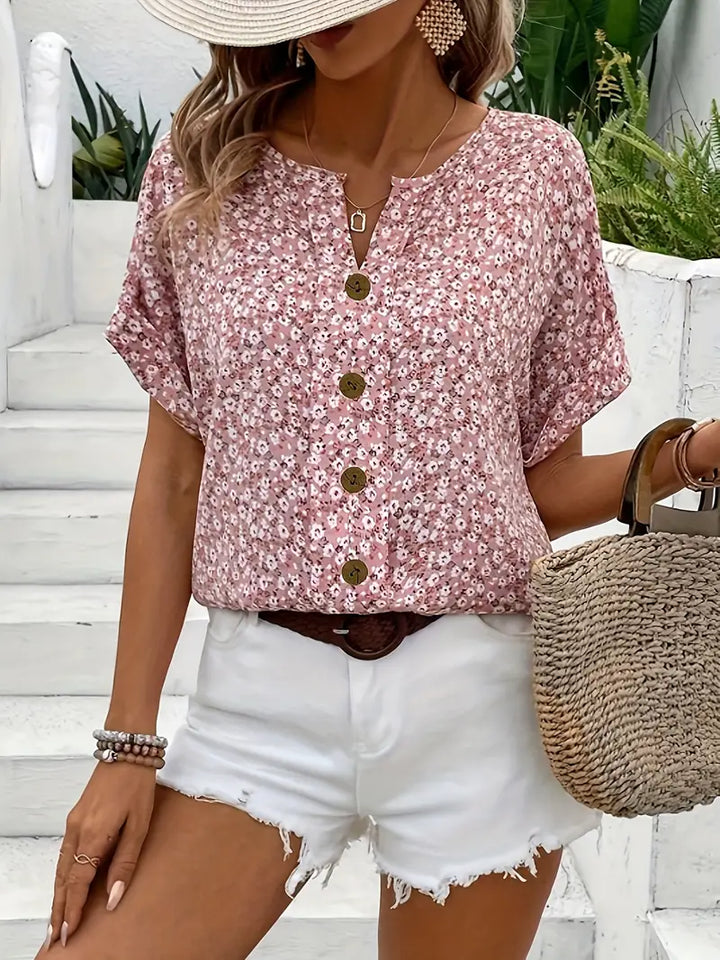 Camille - Elegant, Light Floral Blouse