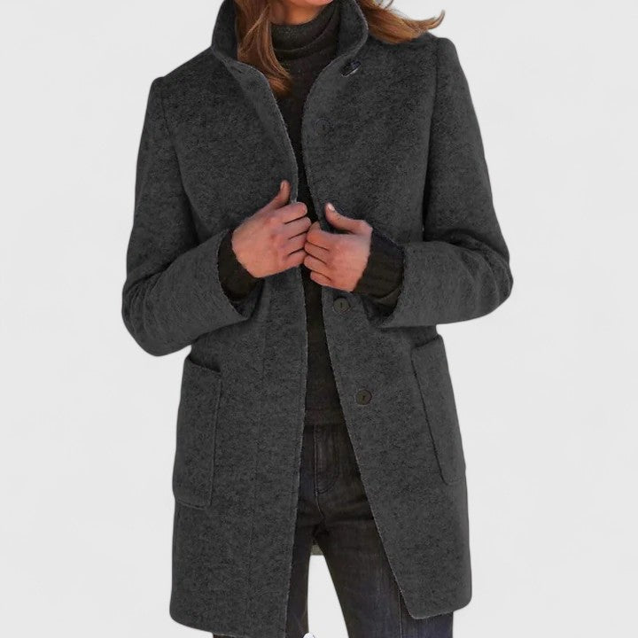 Elena® | Elegant Wool-Blend Coat