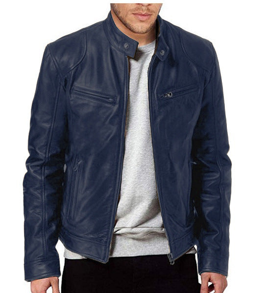 SANDRO- LEATHER URBAN JACKET