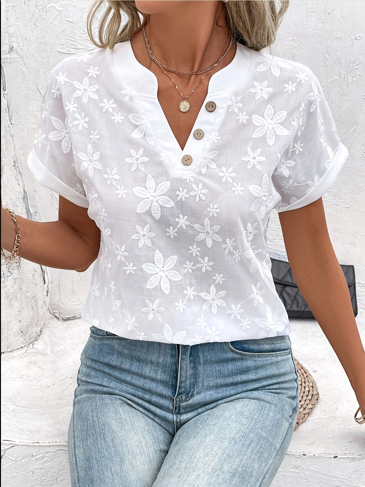 Elena | Elegant White Blouse
