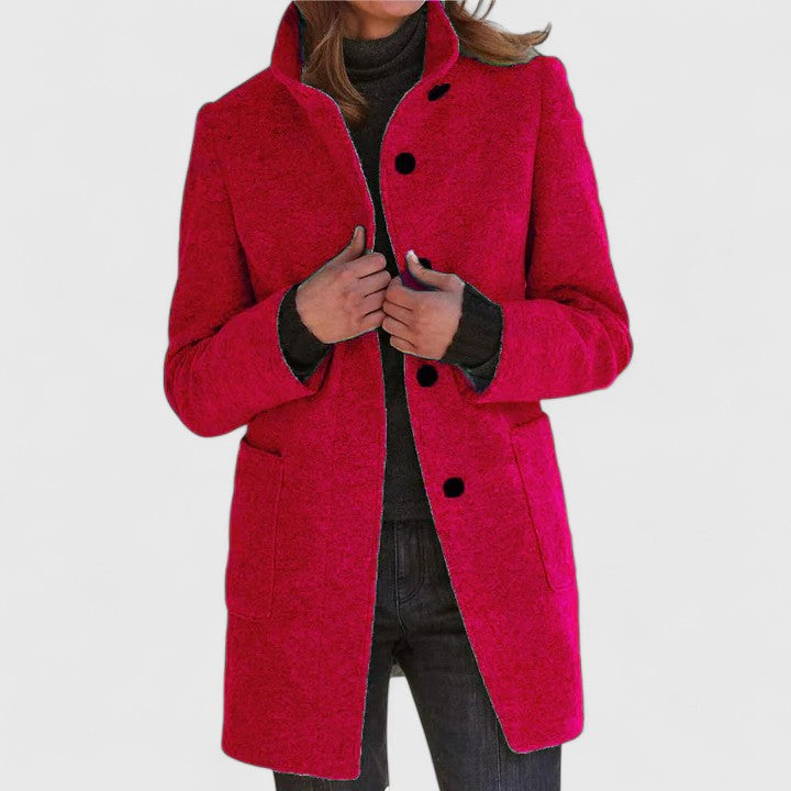 Elena® | Elegant Wool-Blend Coat