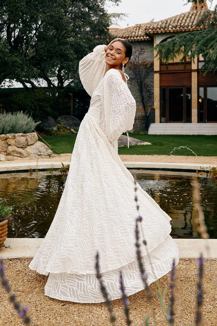 Mabel | Cream Maxi Dress by Allegory