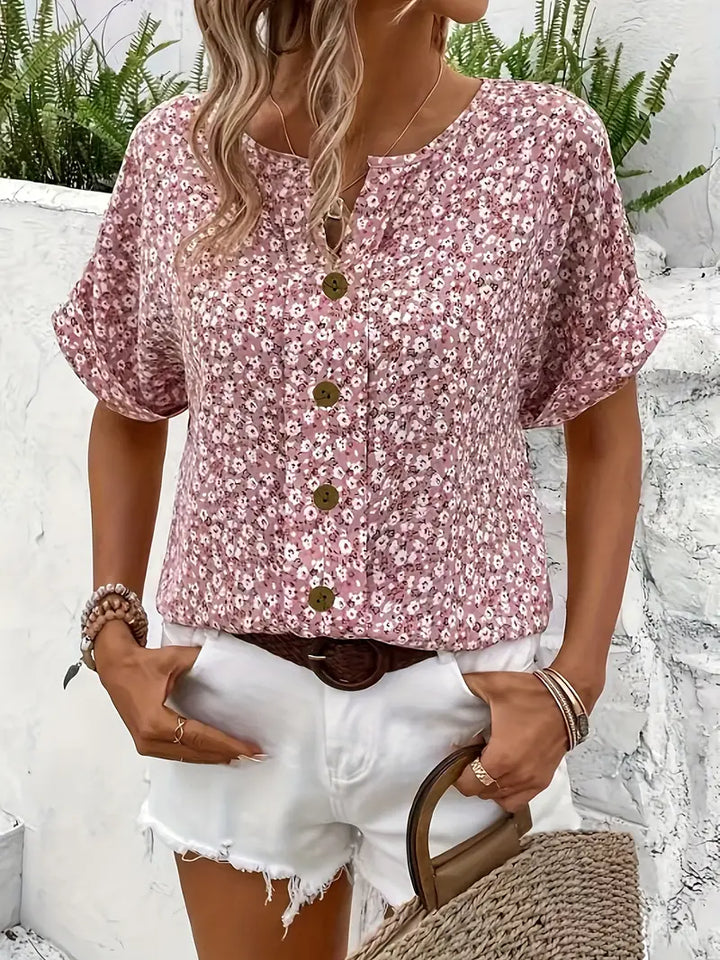 Camille - Elegant, Light Floral Blouse