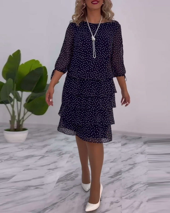Rosalind | Layered Polka Dot Dress
