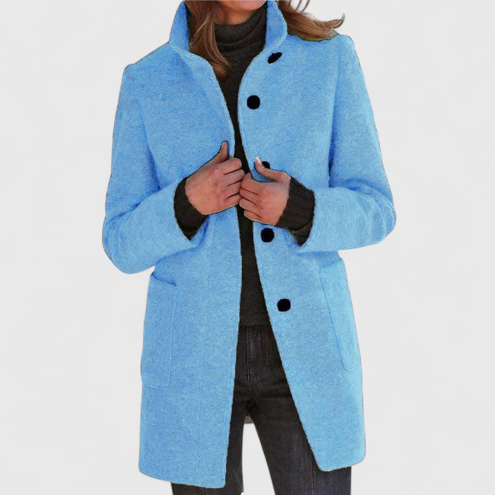 Elena® | Elegant Wool-Blend Coat