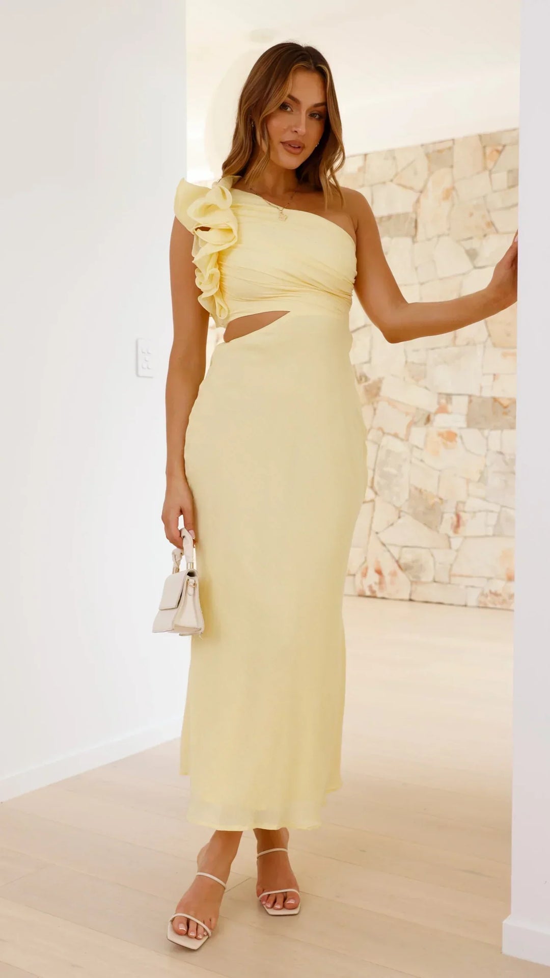 Blaire - One-shoulder maxi dress with cut-outs