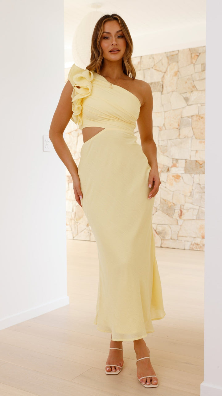 Blaire - One-shoulder maxi dress with cut-outs