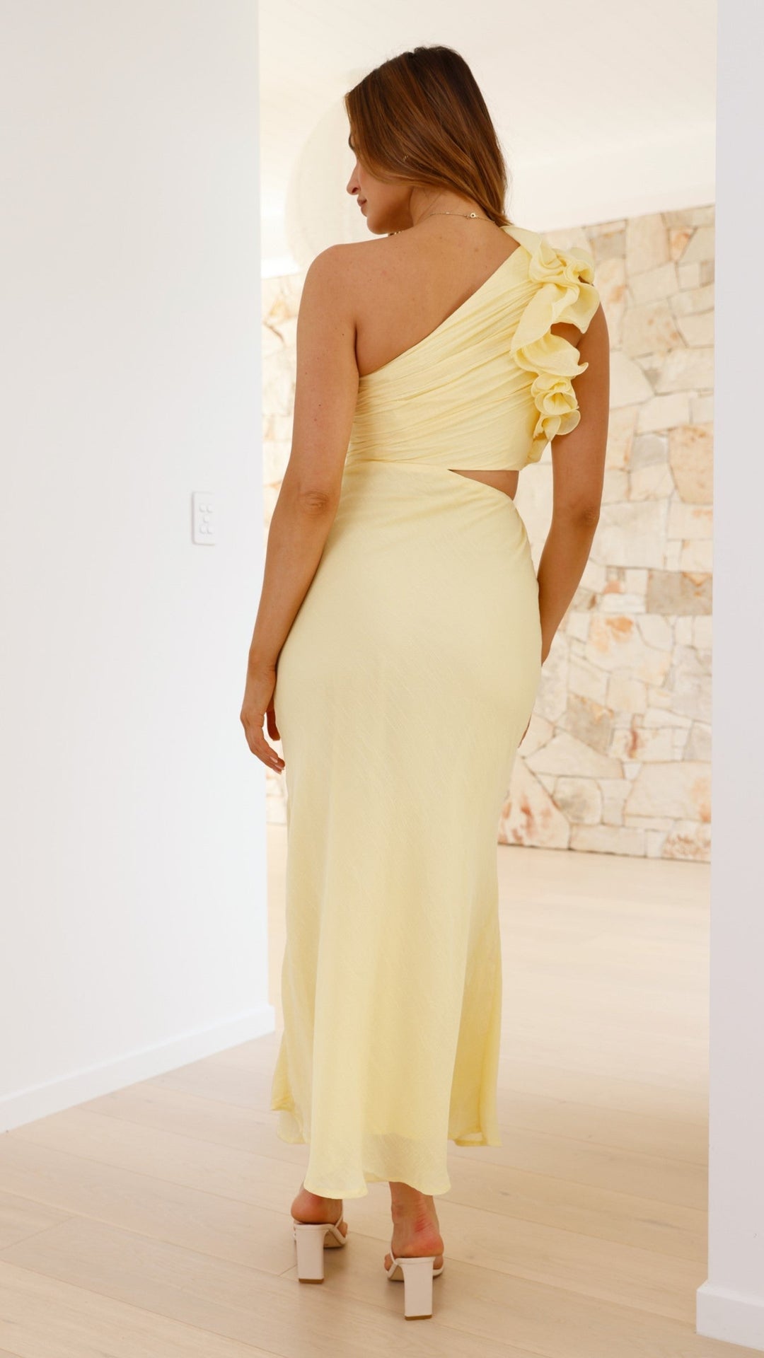 Blaire - One-shoulder maxi dress with cut-outs