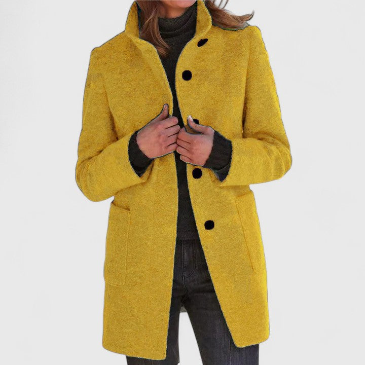 Elena® | Elegant Wool-Blend Coat