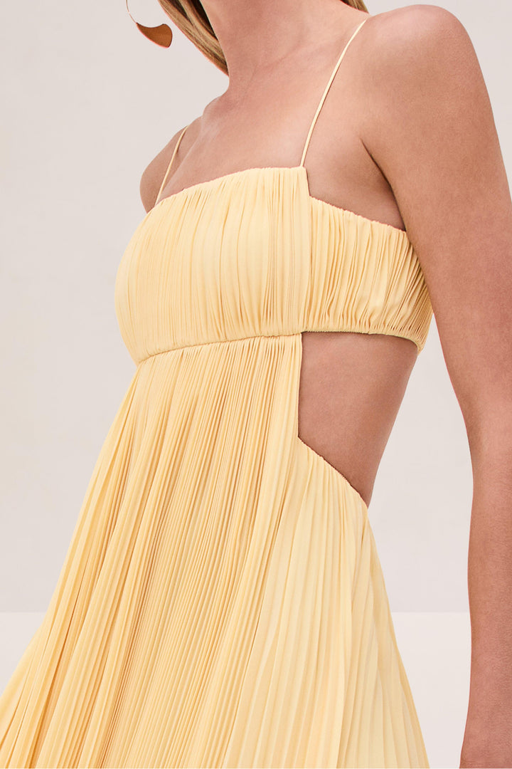 Vivienne | Daffodil Yellow Maxi Dress