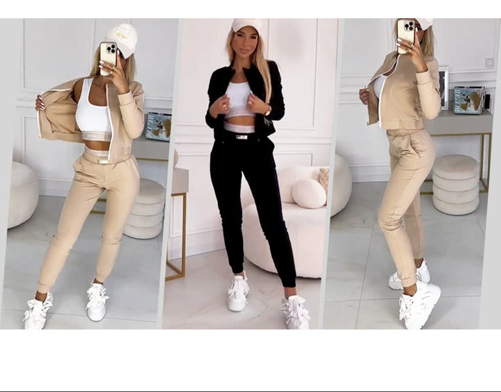 LUNA-3 PIECE ZIPPERED TRACKSUIT