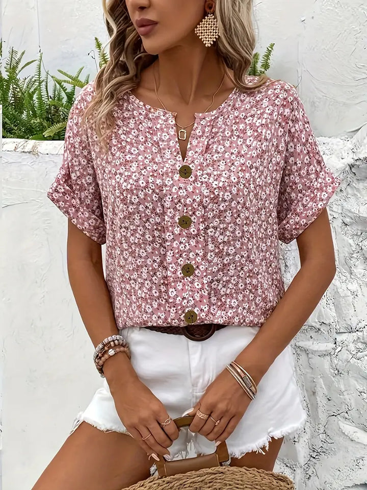Camille - Elegant, Light Floral Blouse