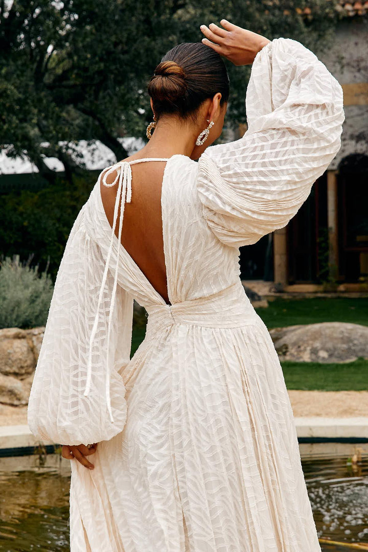 Mabel | Cream Maxi Dress by Allegory