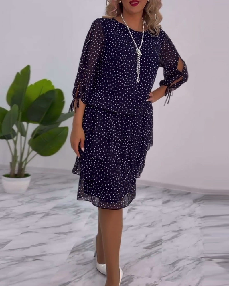 Rosalind | Layered Polka Dot Dress