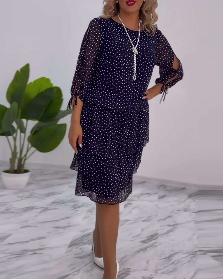 Rosalind | Layered Polka Dot Dress