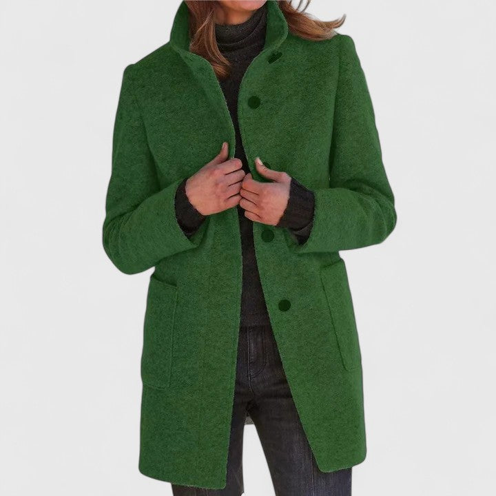 Elena® | Elegant Wool-Blend Coat