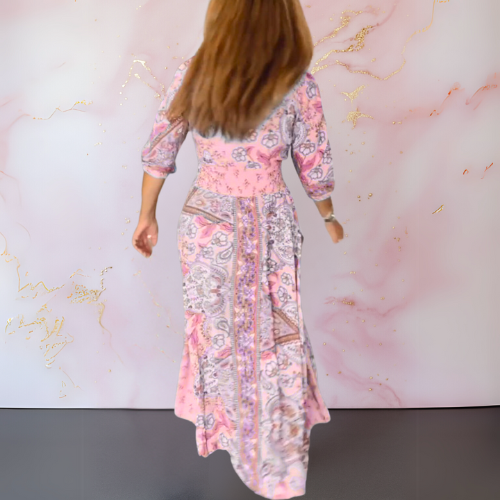 Alma | Elegant V-Neck Summer Dress