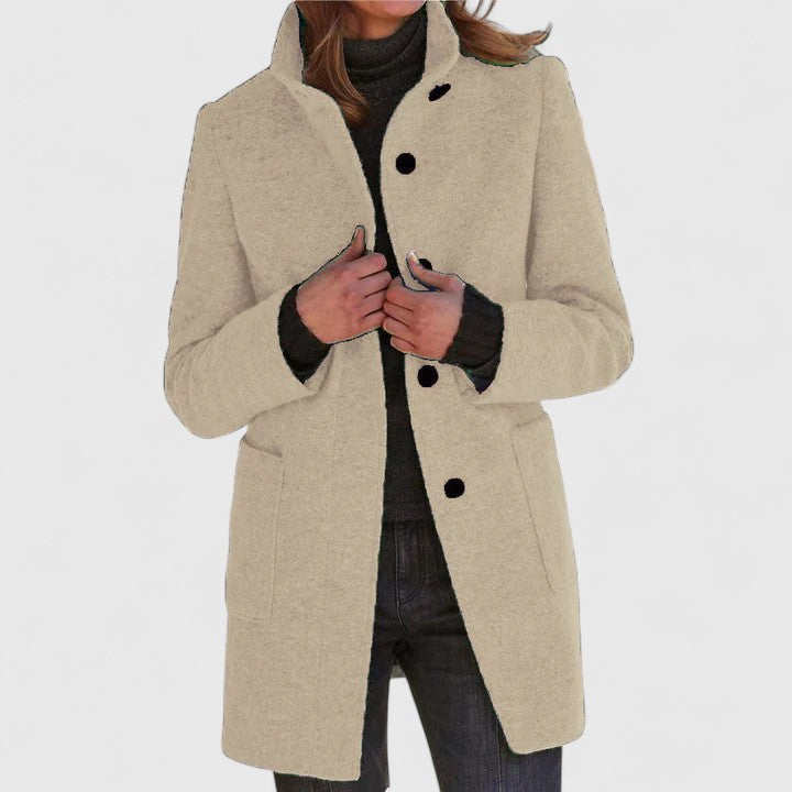 Elena® | Elegant Wool-Blend Coat