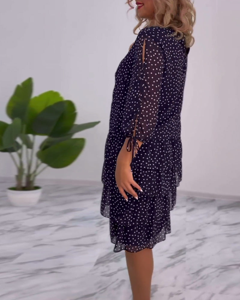 Rosalind | Layered Polka Dot Dress