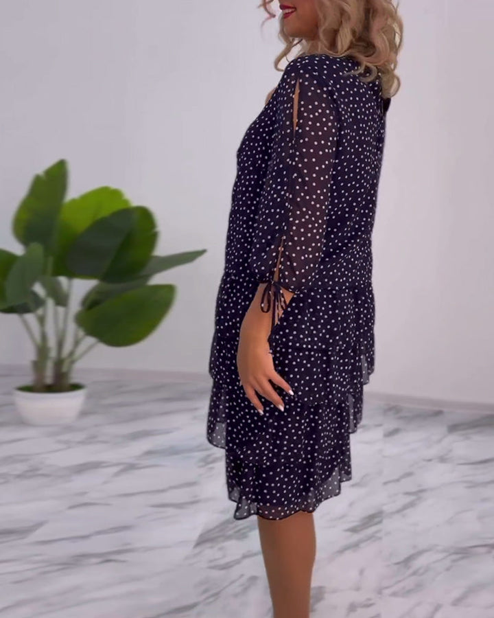 Rosalind | Layered Polka Dot Dress