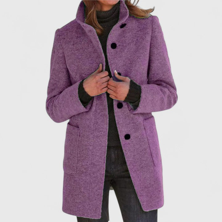 Elena® | Elegant Wool-Blend Coat