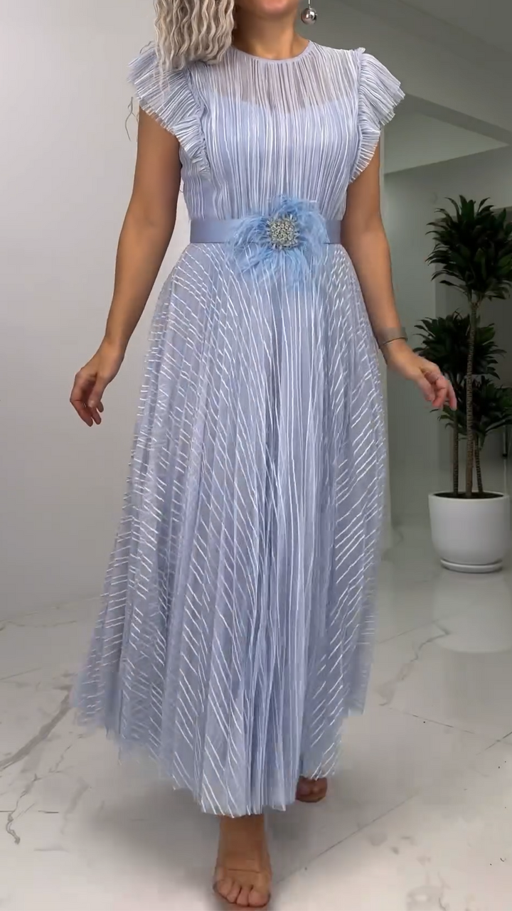 Leontine | Fitted Chiffon Dress