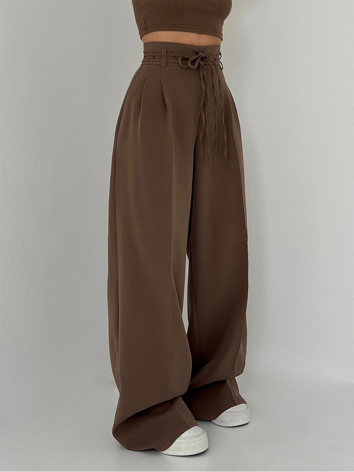 Odette - High-Waisted Pants with Wide Legs