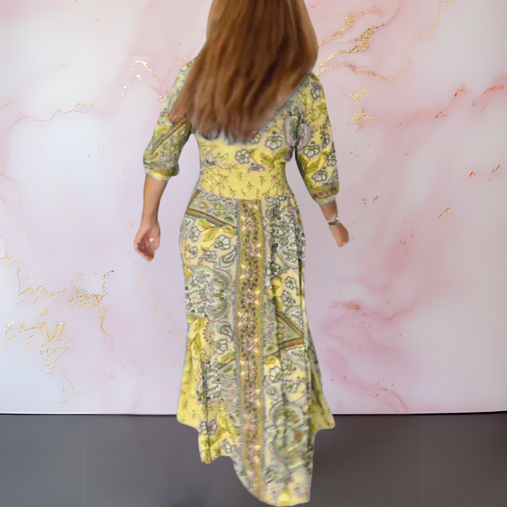 Alma | Elegant V-Neck Summer Dress