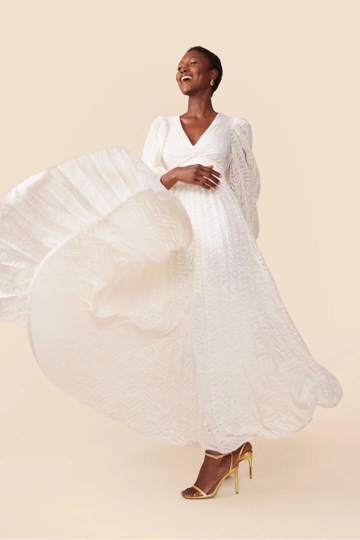 Mabel | Cream Maxi Dress by Allegory