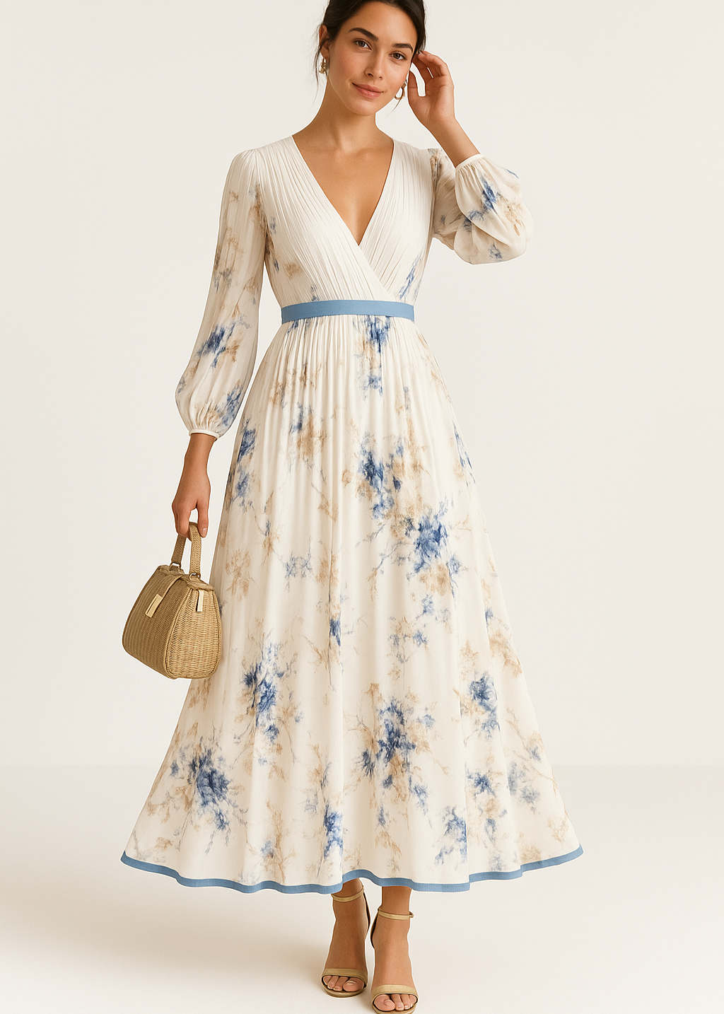 Hazel | Elegant Floral Maxi Dress