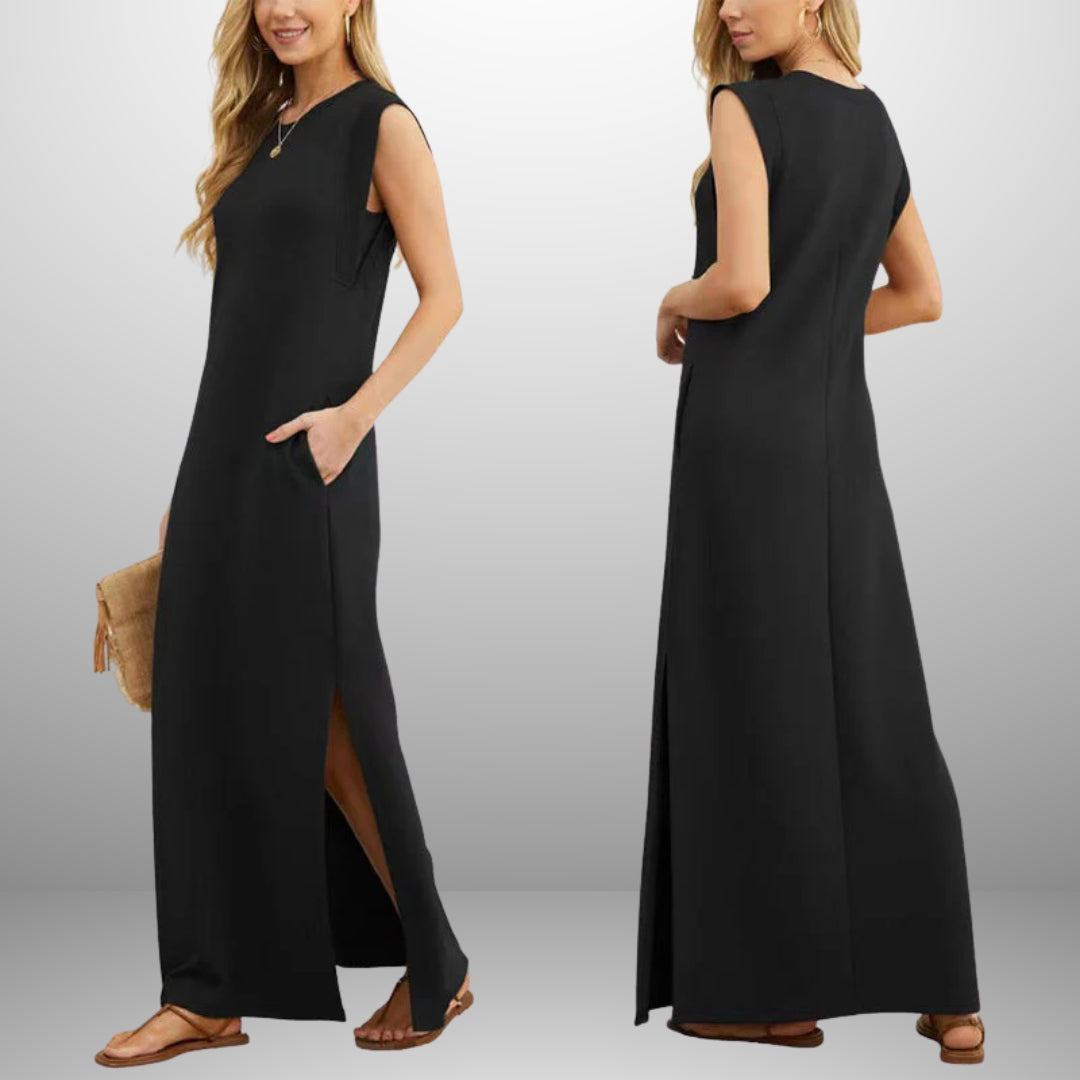 Emma |Long Flowing Wrinkle-Free Dress
