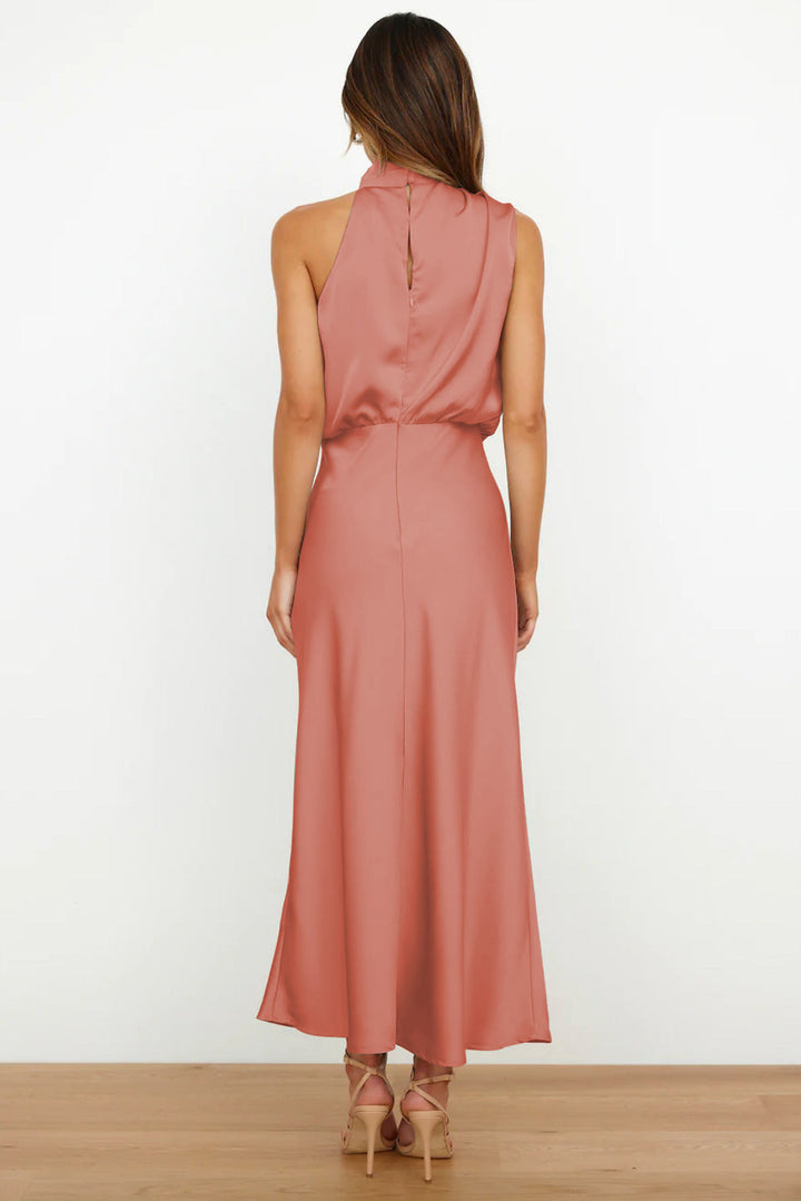 Lydia | Long Halterneck Dress