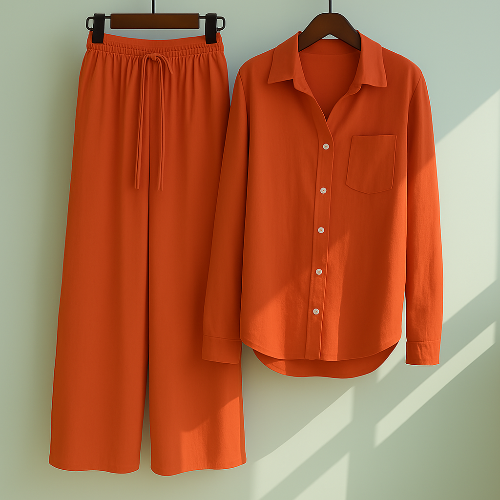 Renata | Cozy Relaxed Shirt & Pants Set