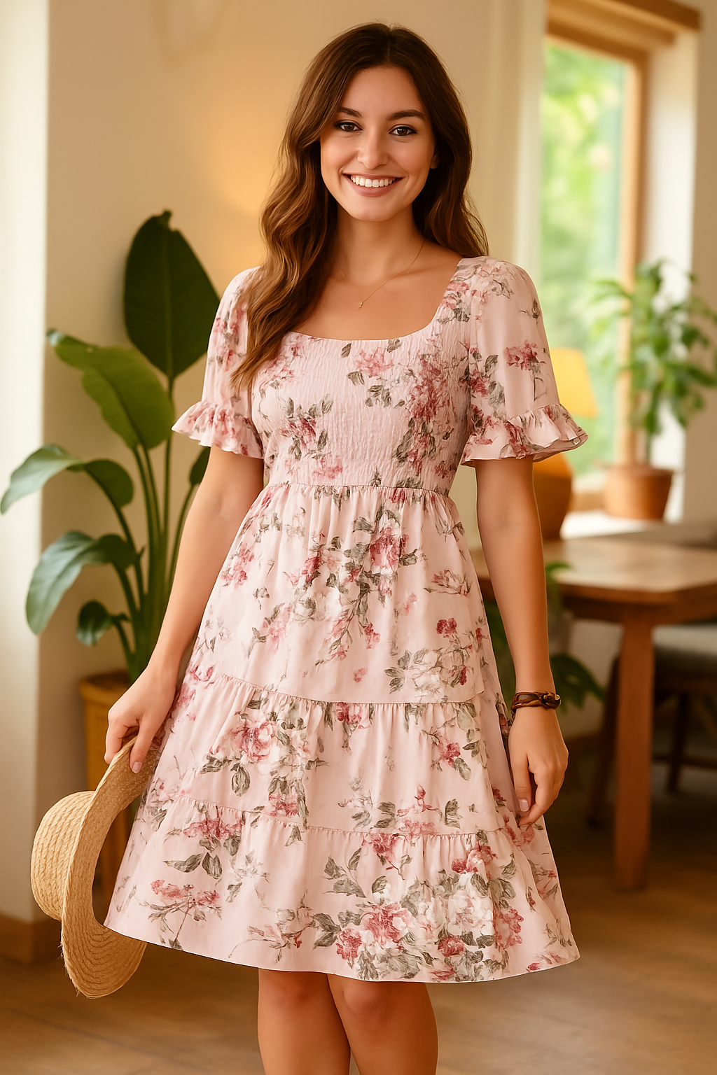 Giulia | Stylish Floral Tiered Dress