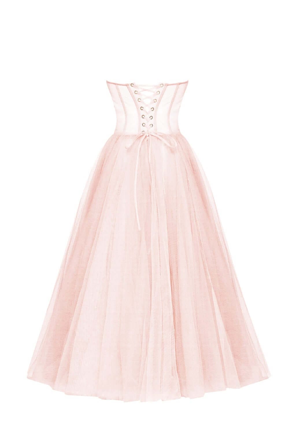 ADDISON|TULLE MIDI DRESS