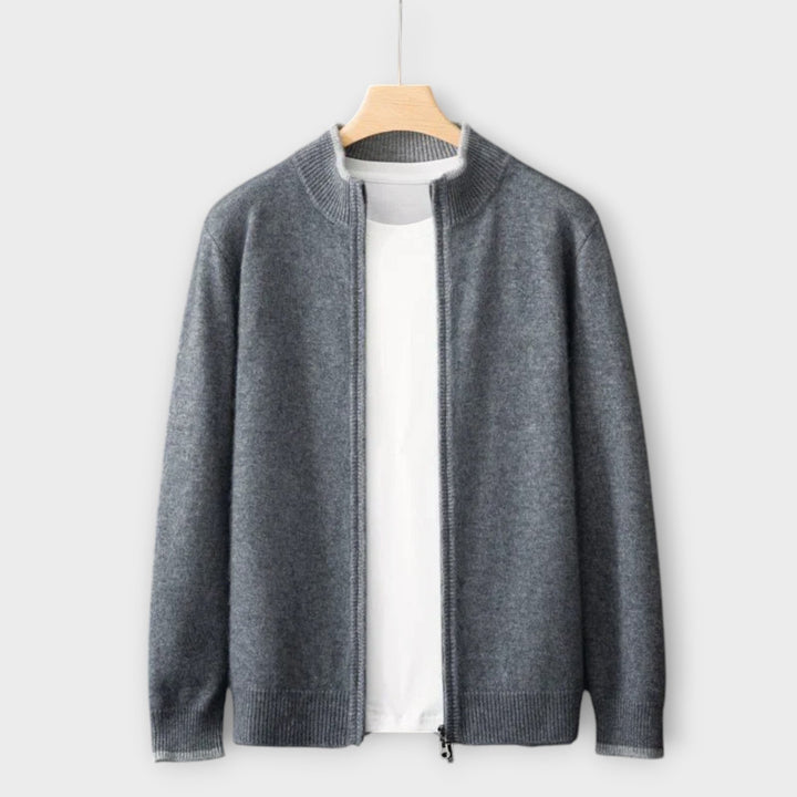 KEVIN - SOFT CASHMERE ZIP JACKET