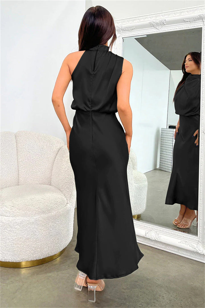 Lydia | Long Halterneck Dress