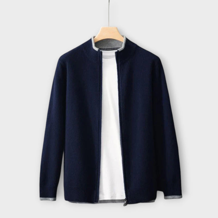 KEVIN - SOFT CASHMERE ZIP JACKET