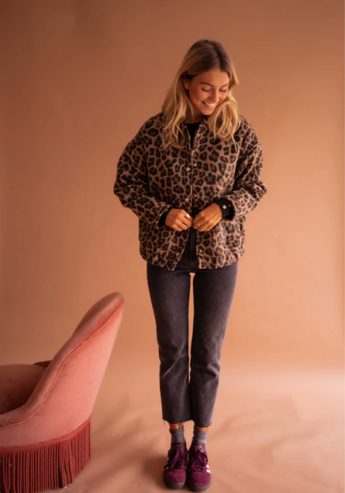 LEONA™ | THE LEOPARD BOMBER JACKET