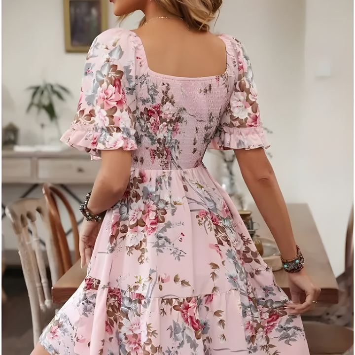 Giulia | Stylish Floral Tiered Dress